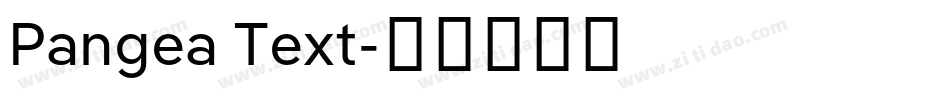 Pangea Text字体转换